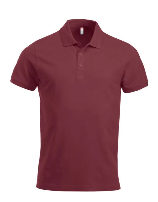 Clique - Short Sleeve Classic Lincoln - Burgundy - Customisable POLO SHIRTS