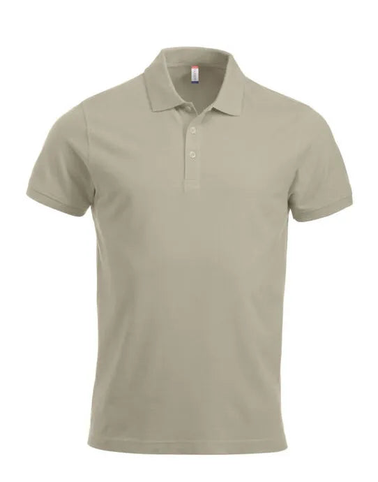 Clique - Short Sleeve Classic Lincoln - Light Khaki - Customisable POLO SHIRTS