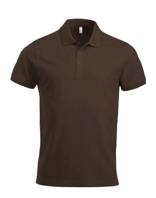 Clique - Short Sleeve Classic Lincoln - Dark Mocca - Customisable POLO SHIRTS