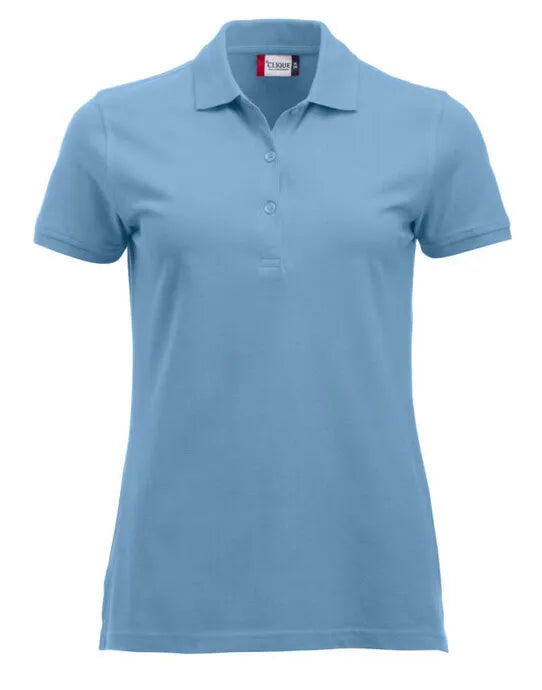 Clique - Short Sleeve Classic Marion - Light Blue - Customisable POLO SHIRTS