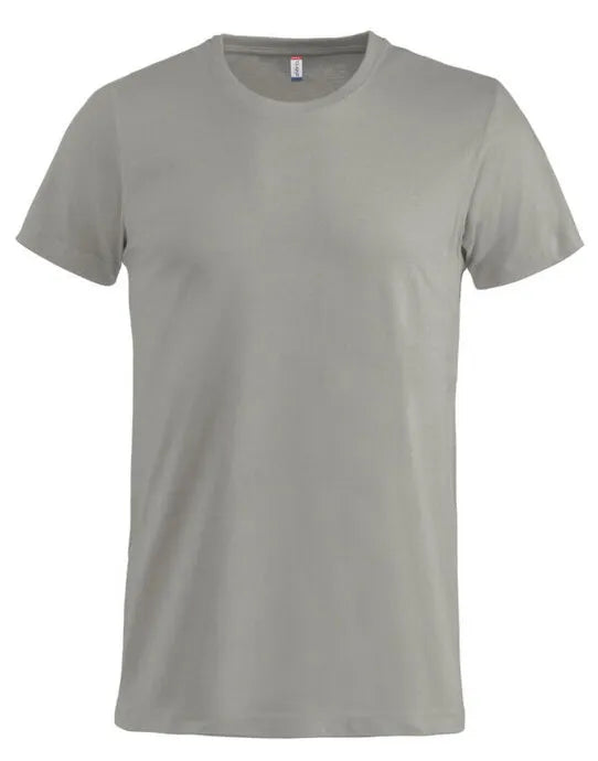 Clique - Basic T - Silver - Customisable T-Shirt
