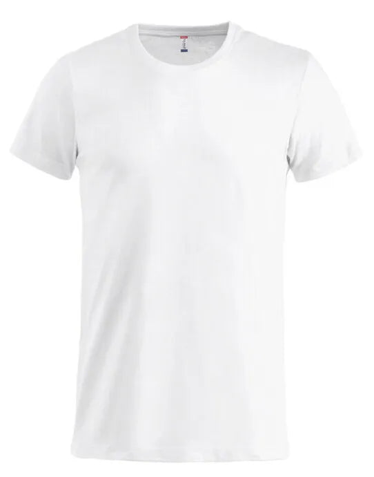 Clique - Basic T - White - Customisable T-Shirt