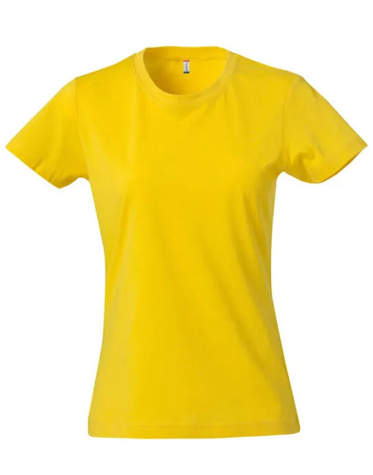 Clique - Ladies Basic T - Lemon - Customisable T-Shirt
