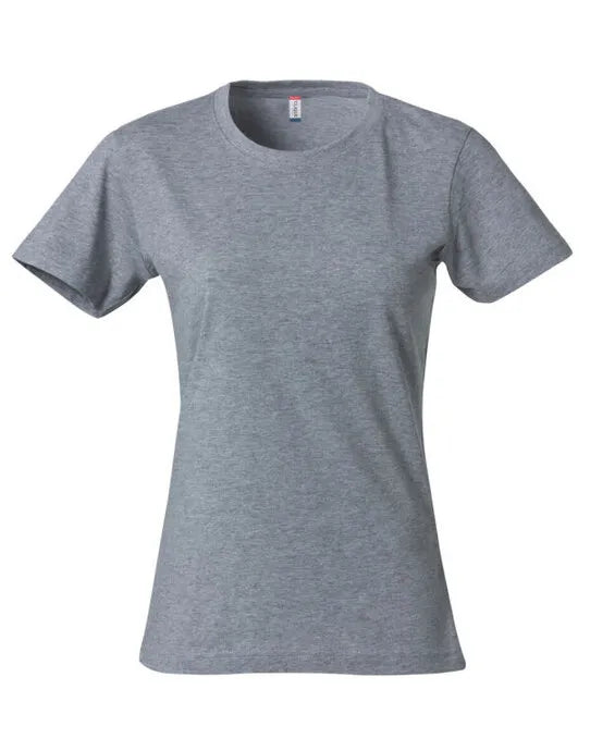 Clique - Ladies Basic T - Grey Melange - Customisable T-Shirt