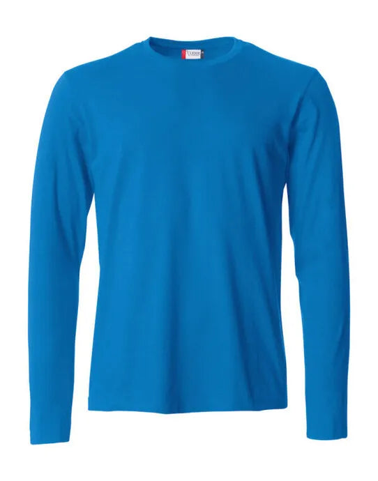 Clique - Basic Long Sleeve T - Royal Blue - Customisable T-Shirt