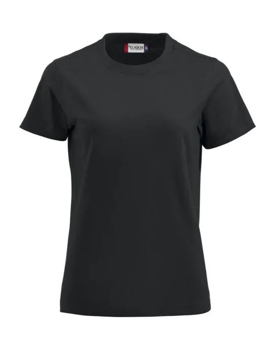 Clique - Ladies Premium-T - Black - Customisable T-Shirt