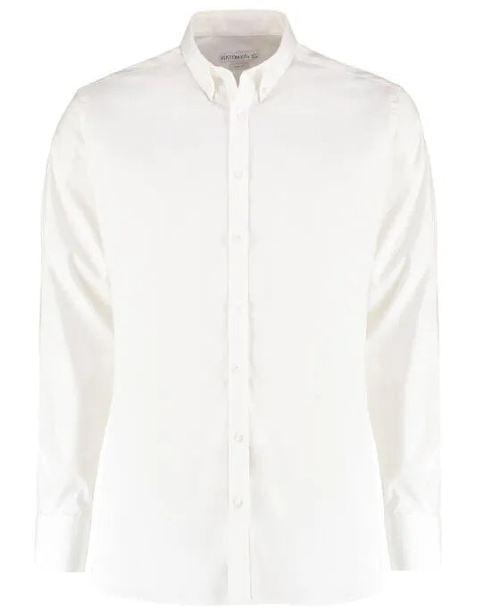 Kustom Kit Mens LS Stretch Oxford Shirt KK182