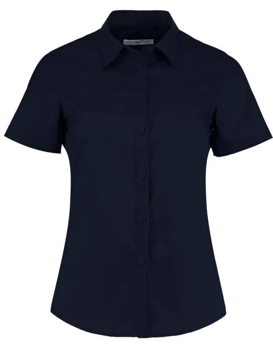 Kustom Kit Lady SS Tailored Poplin Shirt KK241
