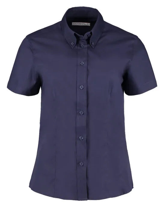 Kustom Kit Lady SS Tailored Oxford Shirt KK701