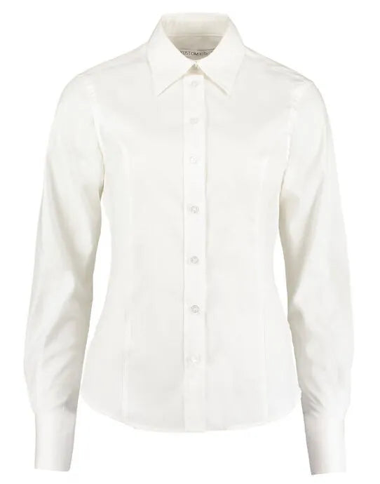 Kustom Kit Lady LS Tailored Oxford Shirt KK702