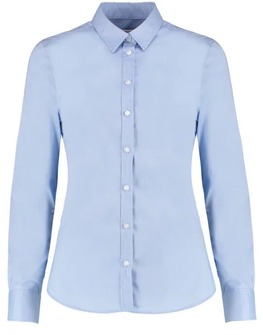 Kustom Kit Lady LS Stretch Oxford Shirt KK782