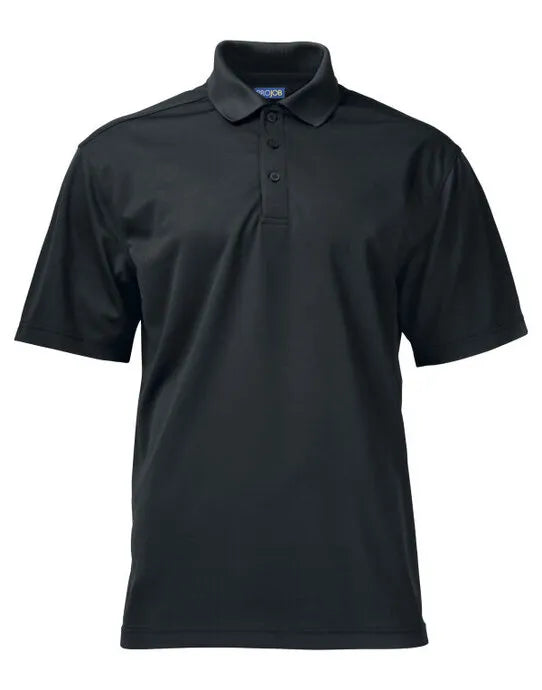 Pro-Job - Prio 2040 Pique Function Polo - Black - Customisable POLO SHIRTS