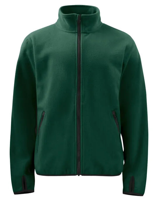 Pro-Job - Prio 2327 Fleece Jacket - Forest Green - Customisable Workwear