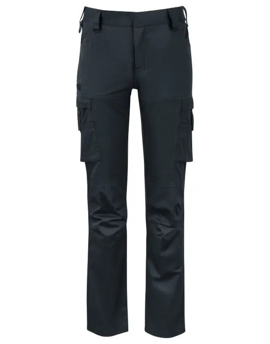 Pro-Job - 2553 Ladies Service Pants Stretch - Black - Customisable TROUSERS & JOGPANTS