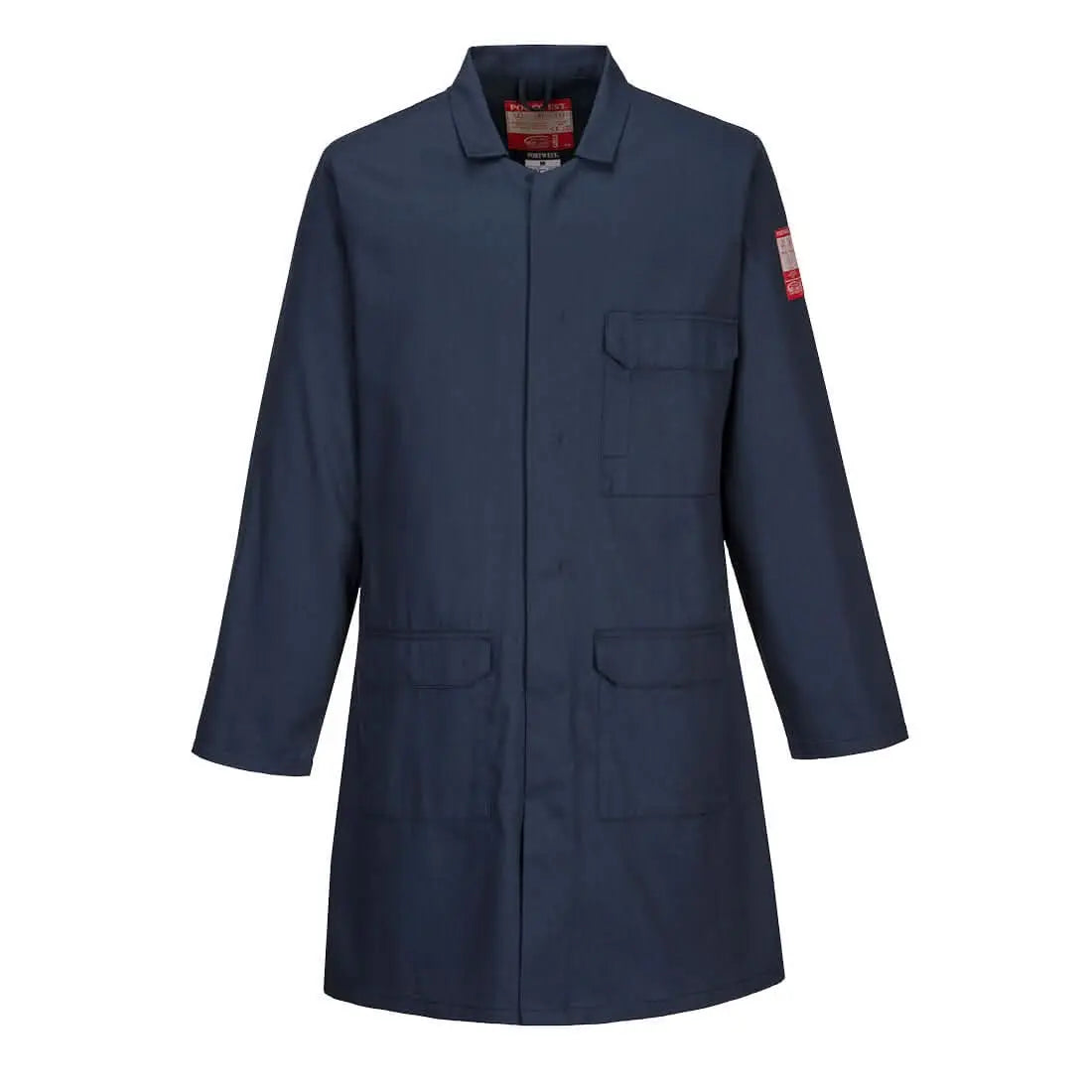 Bizflame Work Lightweight Fr Coat Fr34 - Navy - Customisable Coats