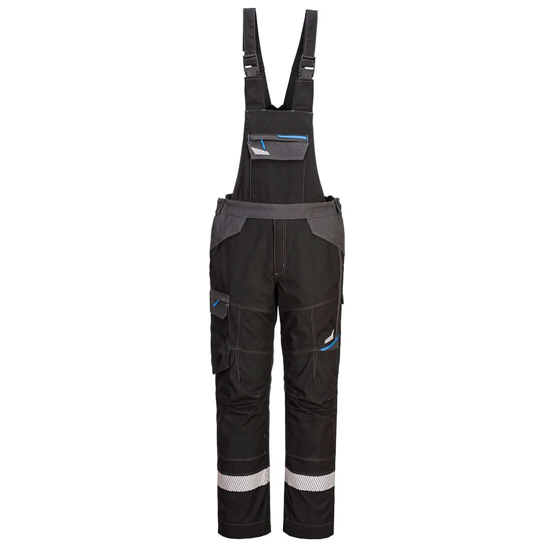Portwest Wx3 Modaflame Work Fr Bib And Brace FR405 - Black - Customisable Coveralls
