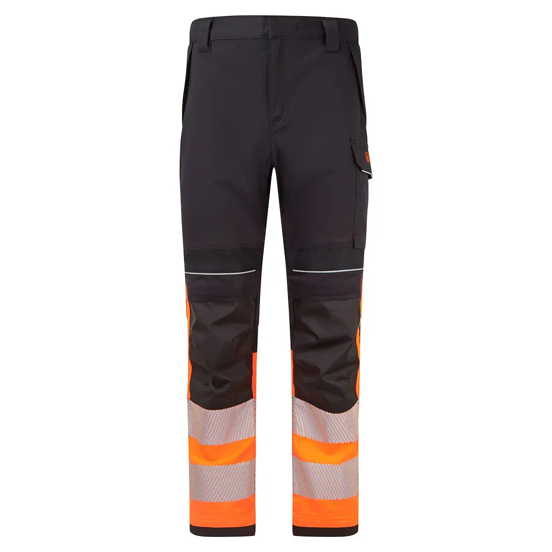 Pw3 Modaflame Work Hvo Class 1 Fr Trousers Fr451 - Orange Black - Customisable Work Trousers