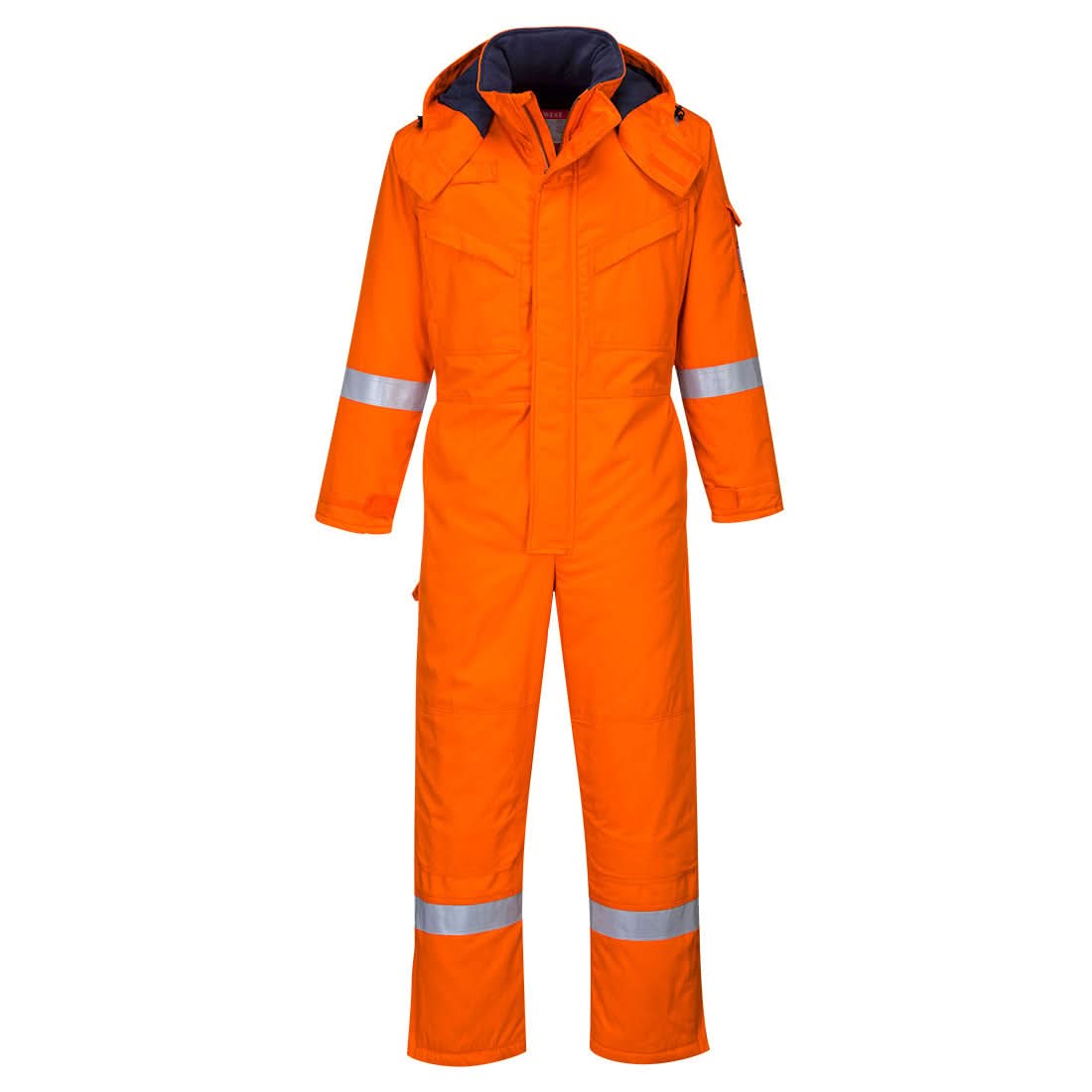 Portwest Bizflame Work Anti Static Fr Winter Coverall FR53 - Orange - Customisable Coveralls