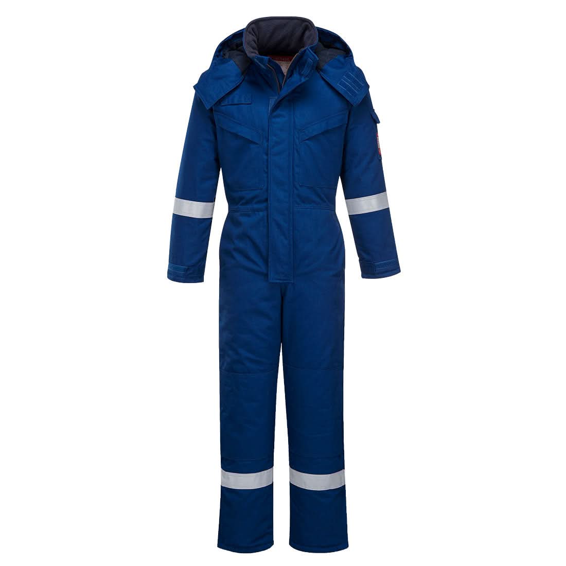 Portwest Bizflame Work Anti Static Fr Winter Coverall FR53 - Royal Blue - Customisable Coveralls