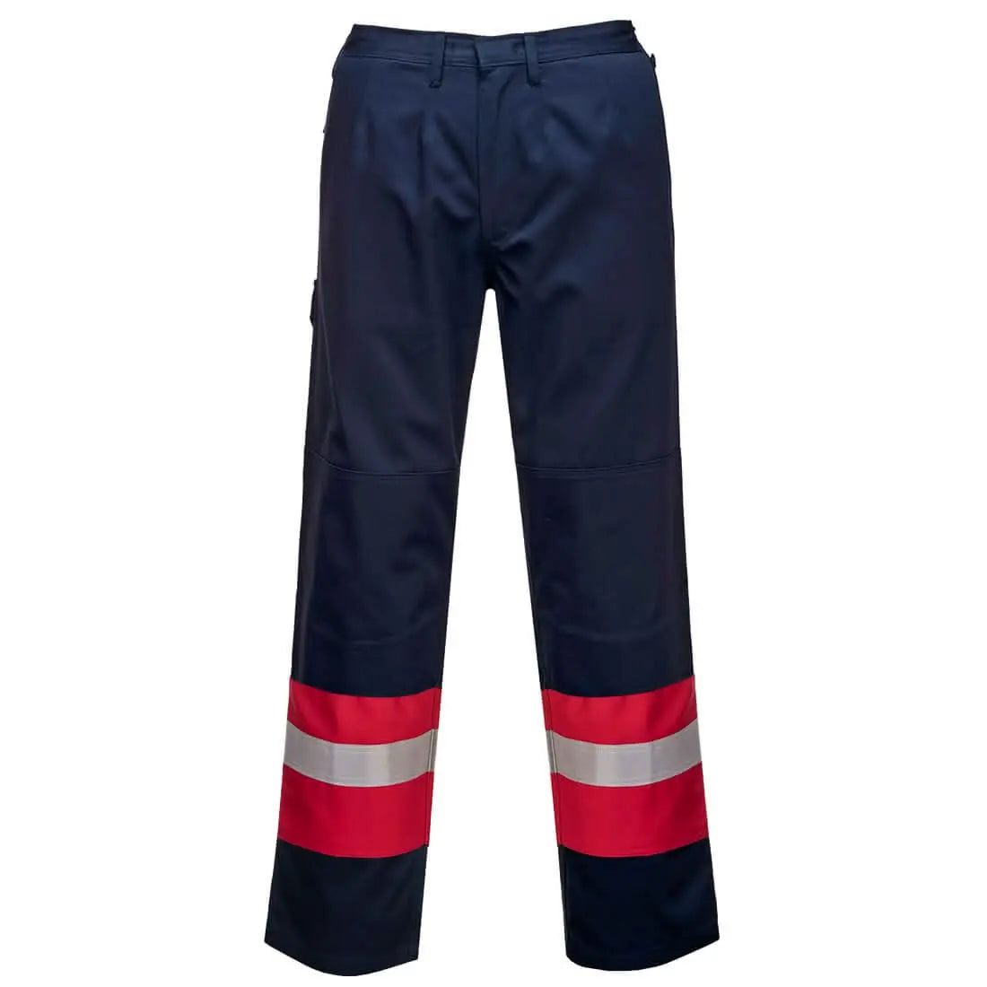 Bizflame Work Two Tone Fr Trousers Fr56 - Navy - Customisable Work Trousers