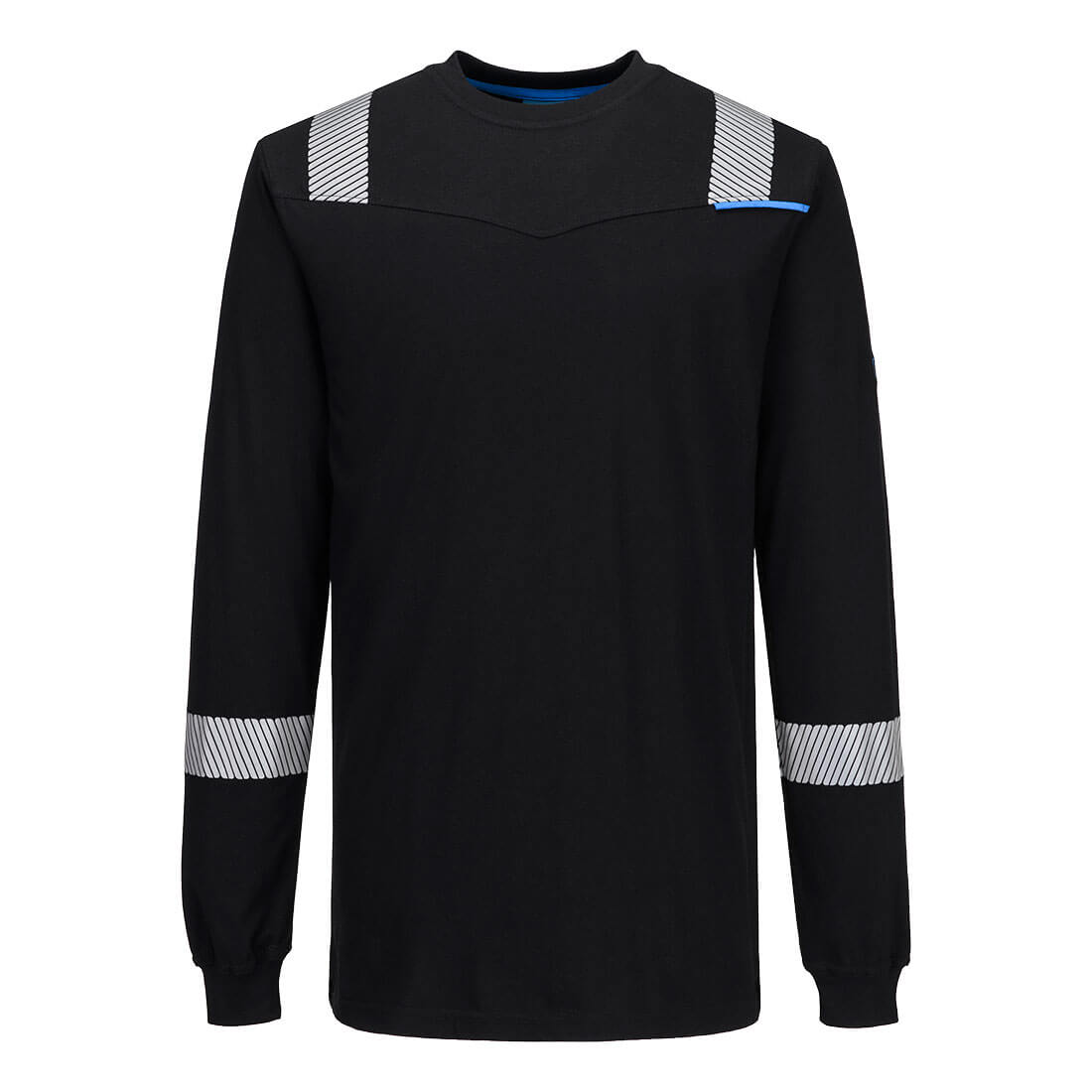 Wx3 Modaflame Knit Fr Long Sleeve T Shirt Fr751 - Black - Customisable T-Shirt