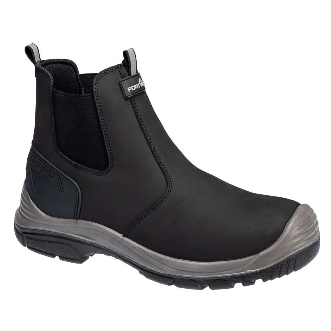 Steel Action Nubuck Dealer Boot S7 Sc Fo Sr Fv02 - Black Grey - Customisable Boots