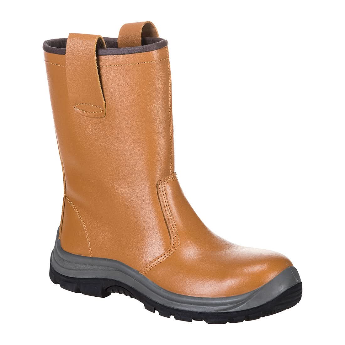 Portwest Steelite Rigger Boot S1P Hro Unlined FW06 - Tan - Customisable Boots