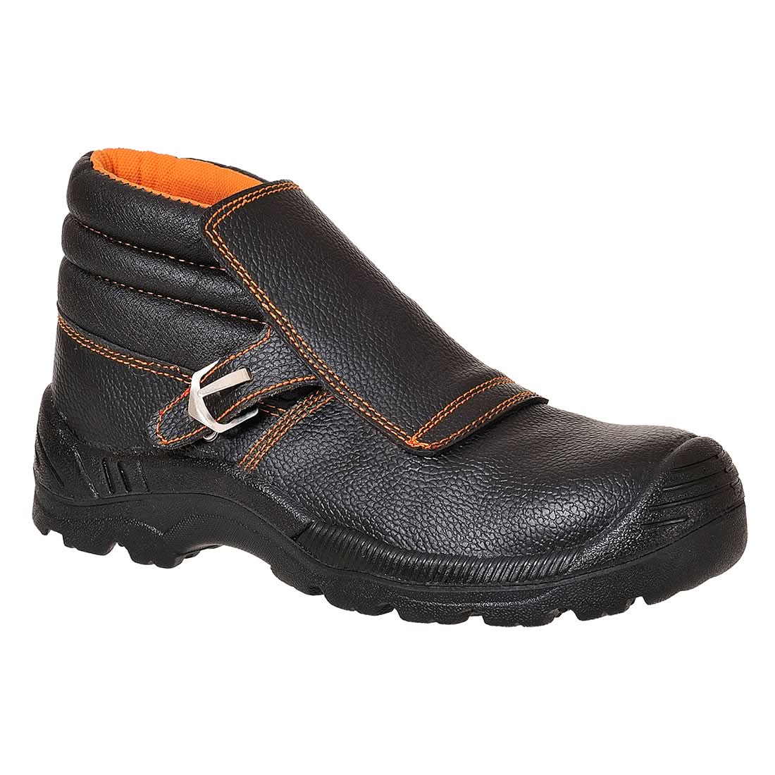 Portwest Composite Action Leather Welders Boot S3L Hro Sr FW07 - Black - Customisable Boots