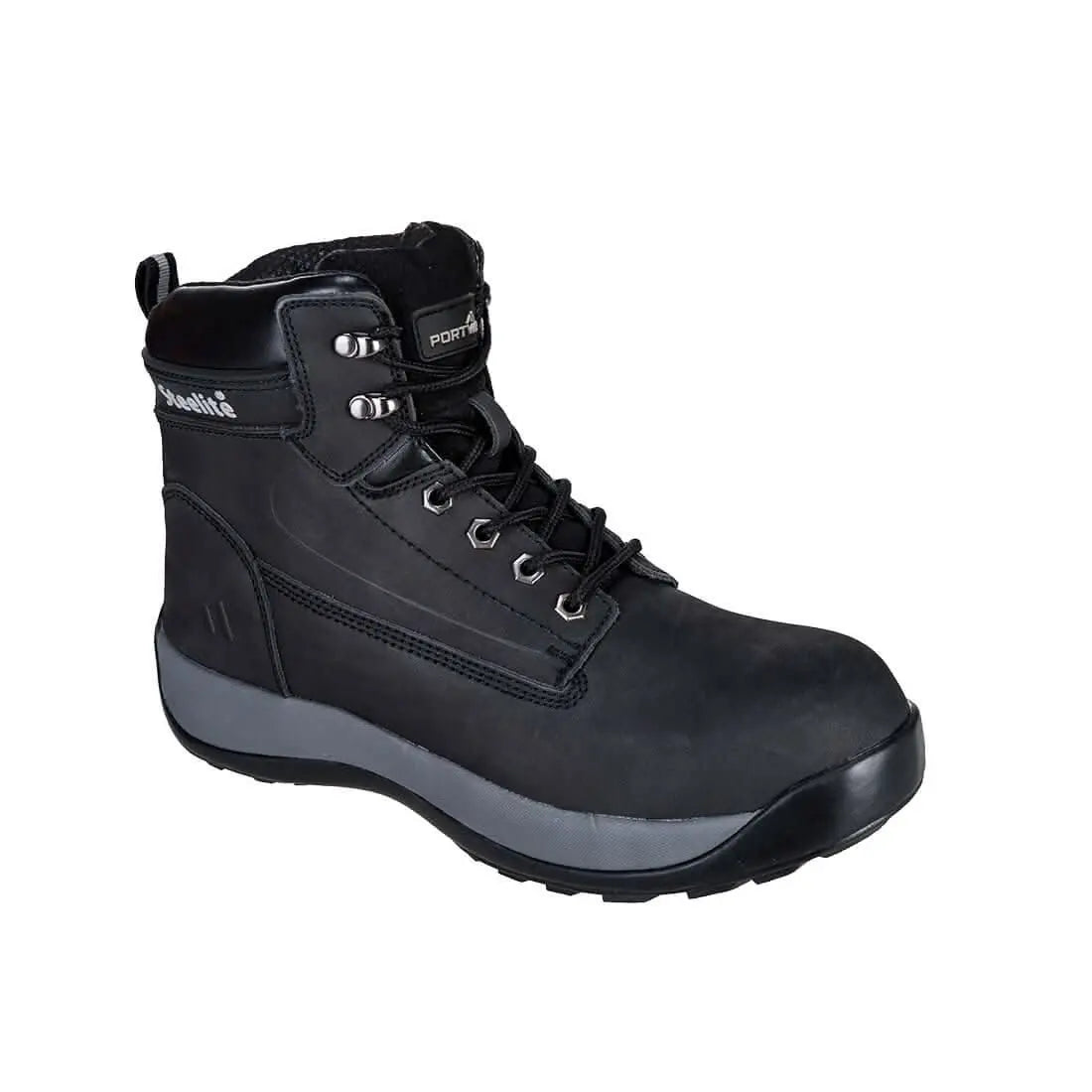 Steel Nubuck Leather Mid Boot S3 Hro Fw32 - Black - Customisable Boots