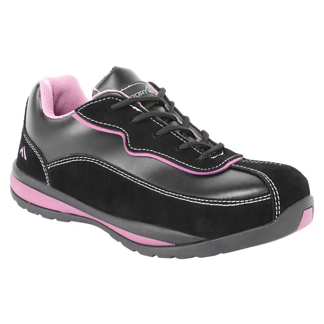 Steel Leather Trainer S1 P Hro Sr Fw39 - Black Pink - Customisable Trainers