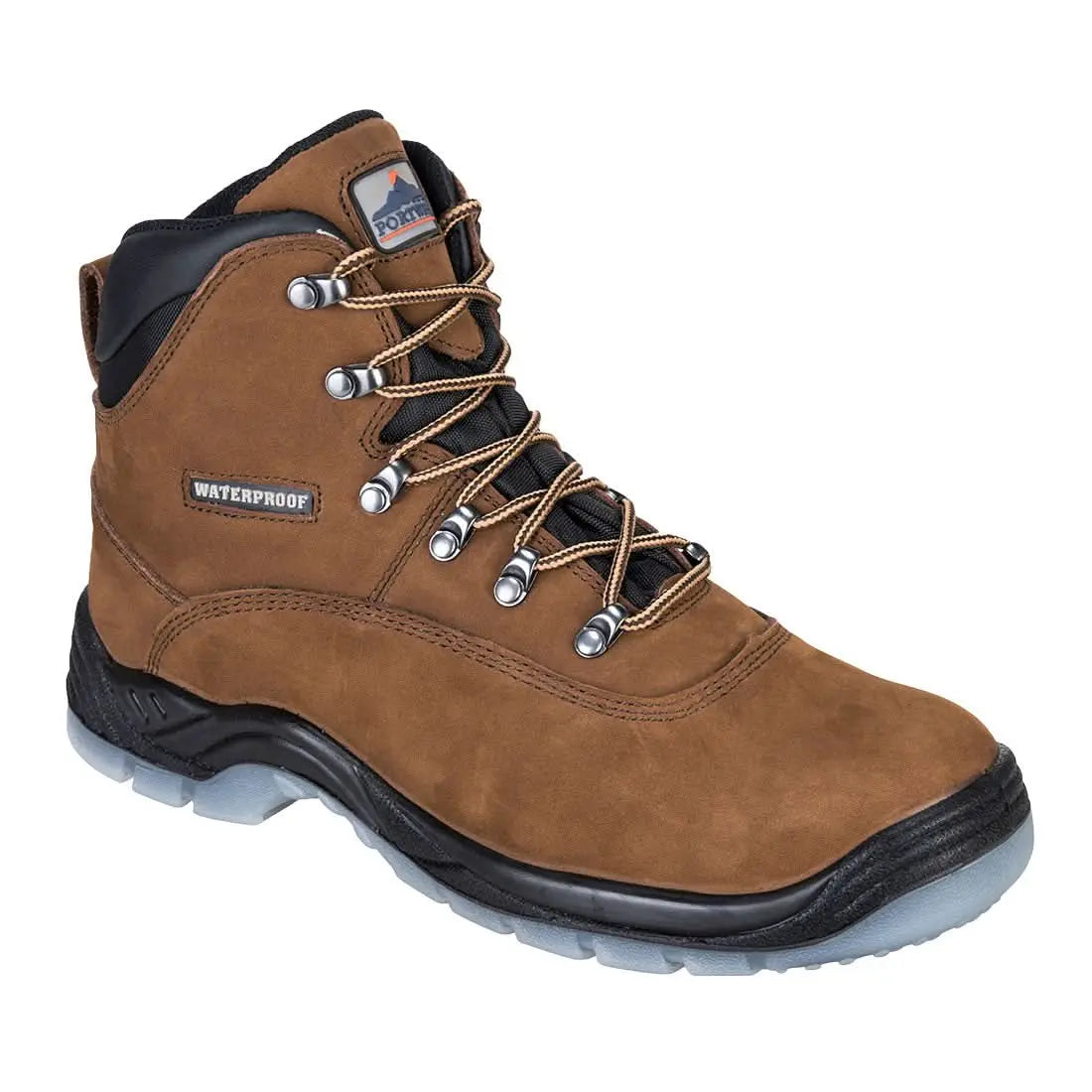 Steel Leather Ankle Boot S7 Fo Sr Fw57 - Brown - Customisable Boots