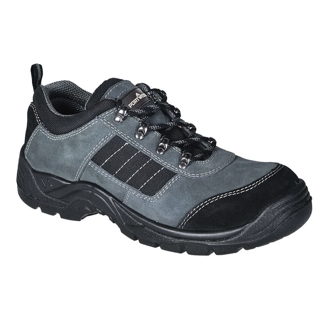 Steel Cow Suede Leather Low Shoe S1 P Sr Fw64 - Black - Customisable Shoes