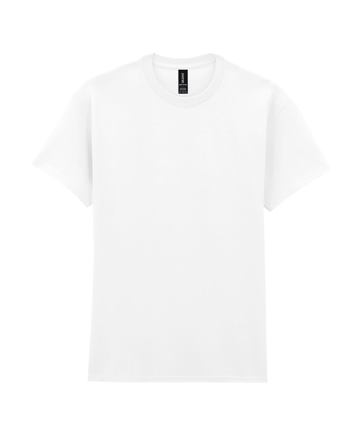Gildan Heavy Cotton adult t shirt White GD005 - White - Customisable T-Shirts