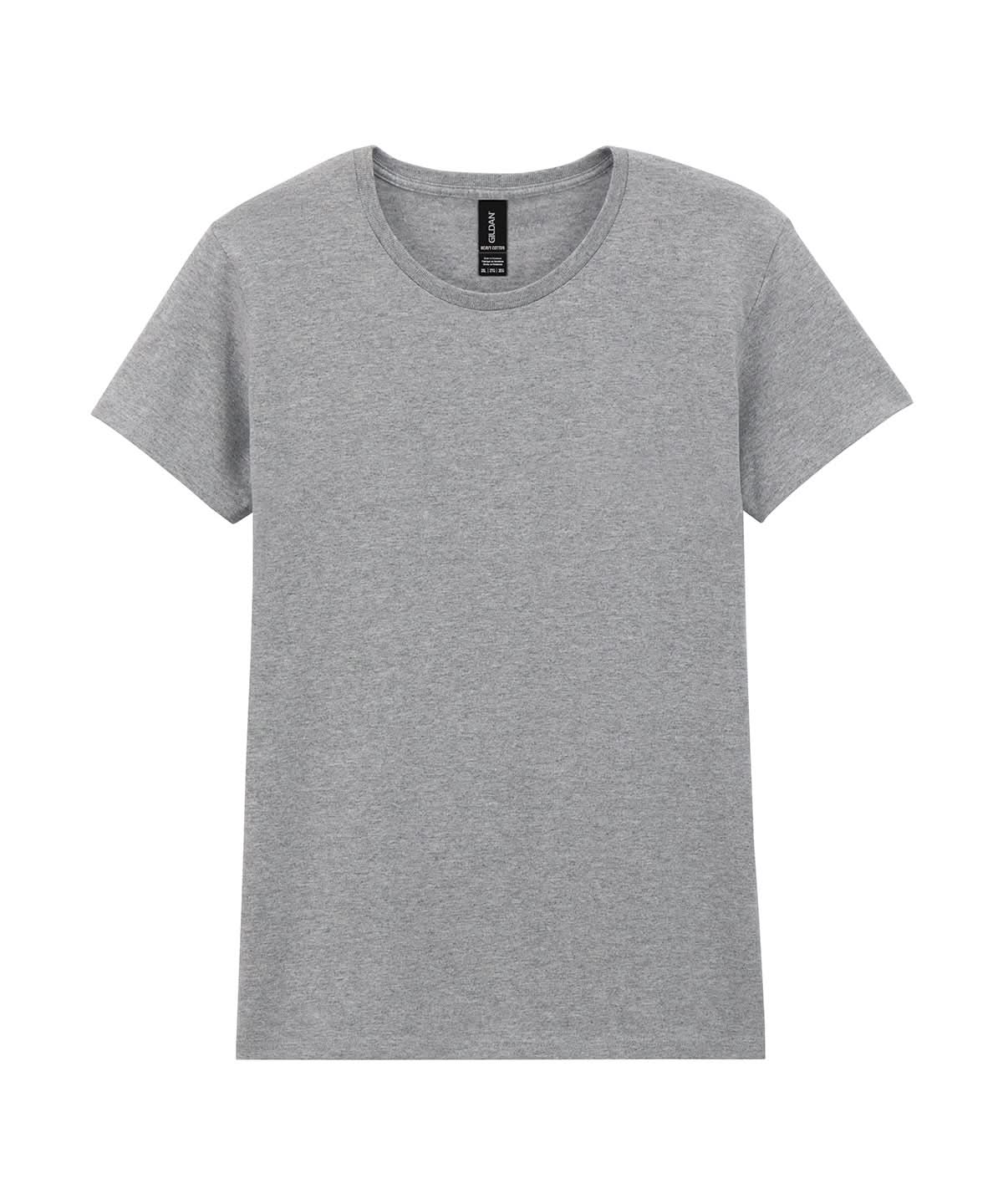 Gildan Heavy Cotton Womens T Shirt GD006 - Sport Grey - Customisable T-Shirts