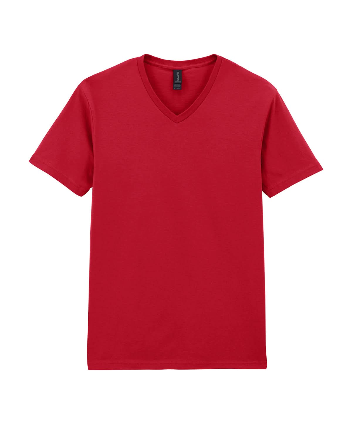 Gildan Softstyle V Neck T Shirt GD010 - Cherry Red - Customisable T-Shirts