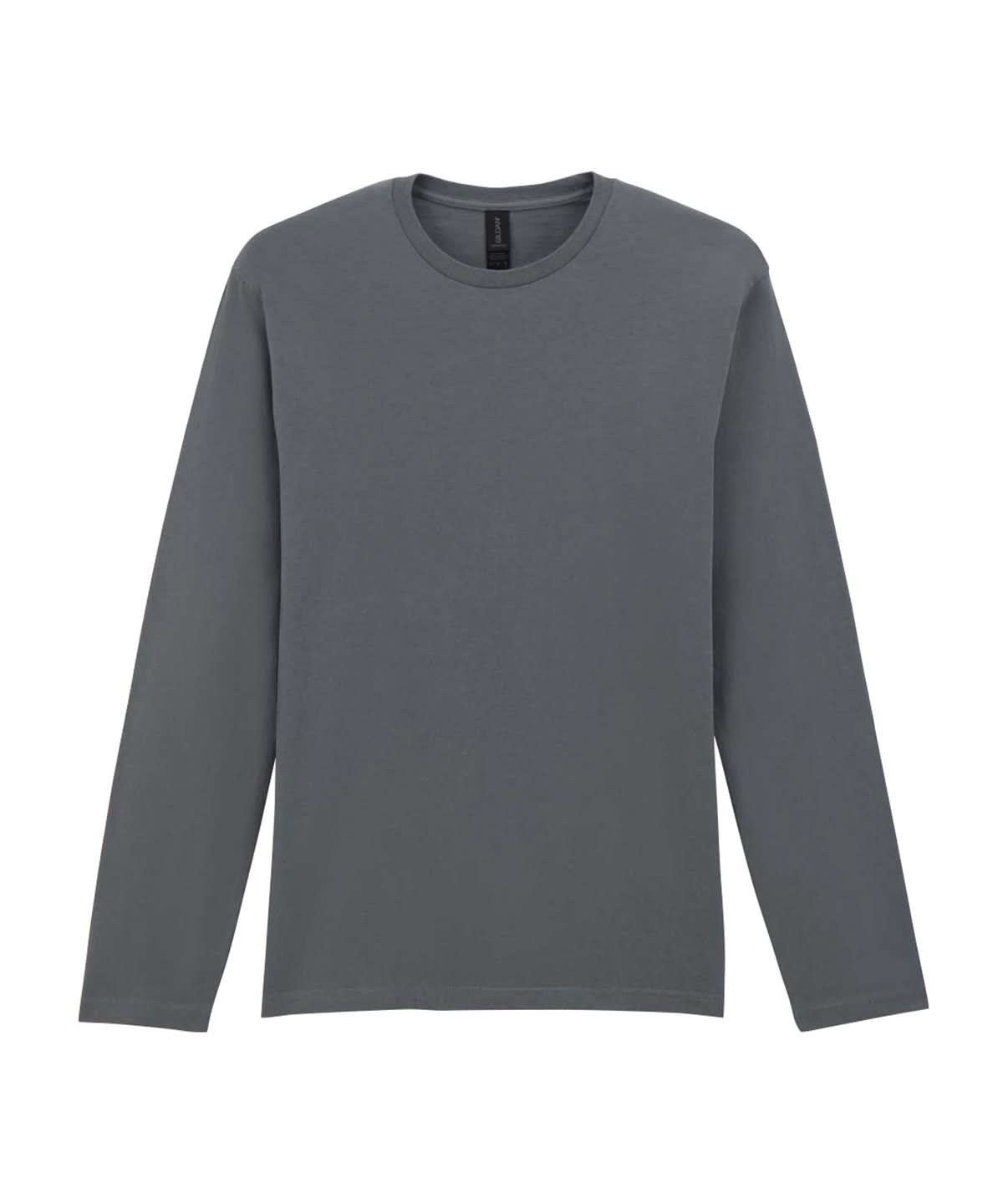 Gildan Softstyle Long Sleeve T Shirt GD011 - Charcoal - Customisable T-Shirts