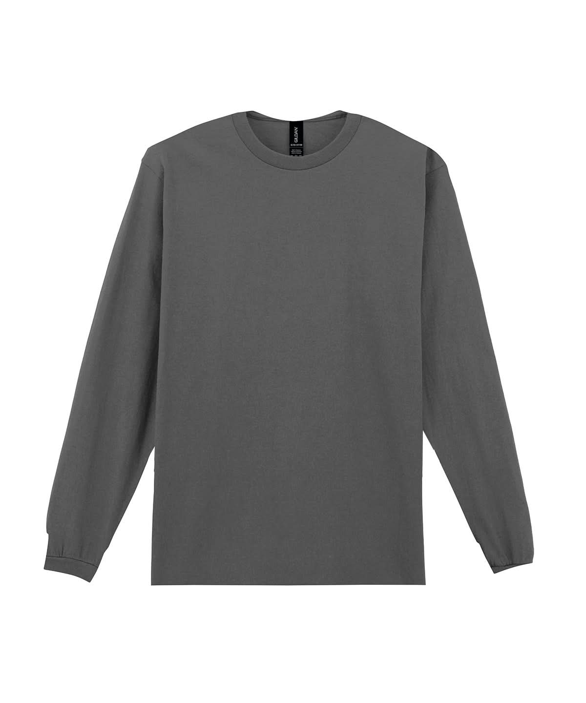 Gildan Ultra Cotton Adult Long Sleeve T Shirt Charcoal GD014 - Charcoal - Customisable T-Shirts