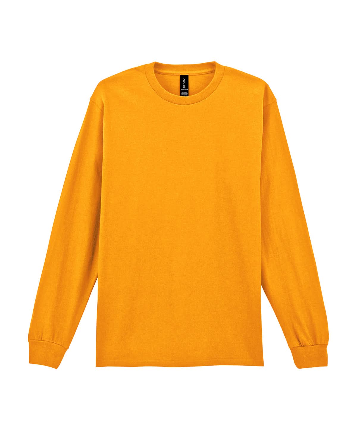 Gildan Ultra Cotton Adult Long Sleeve T Shirt Gold GD014 - Gold - Customisable T-Shirts