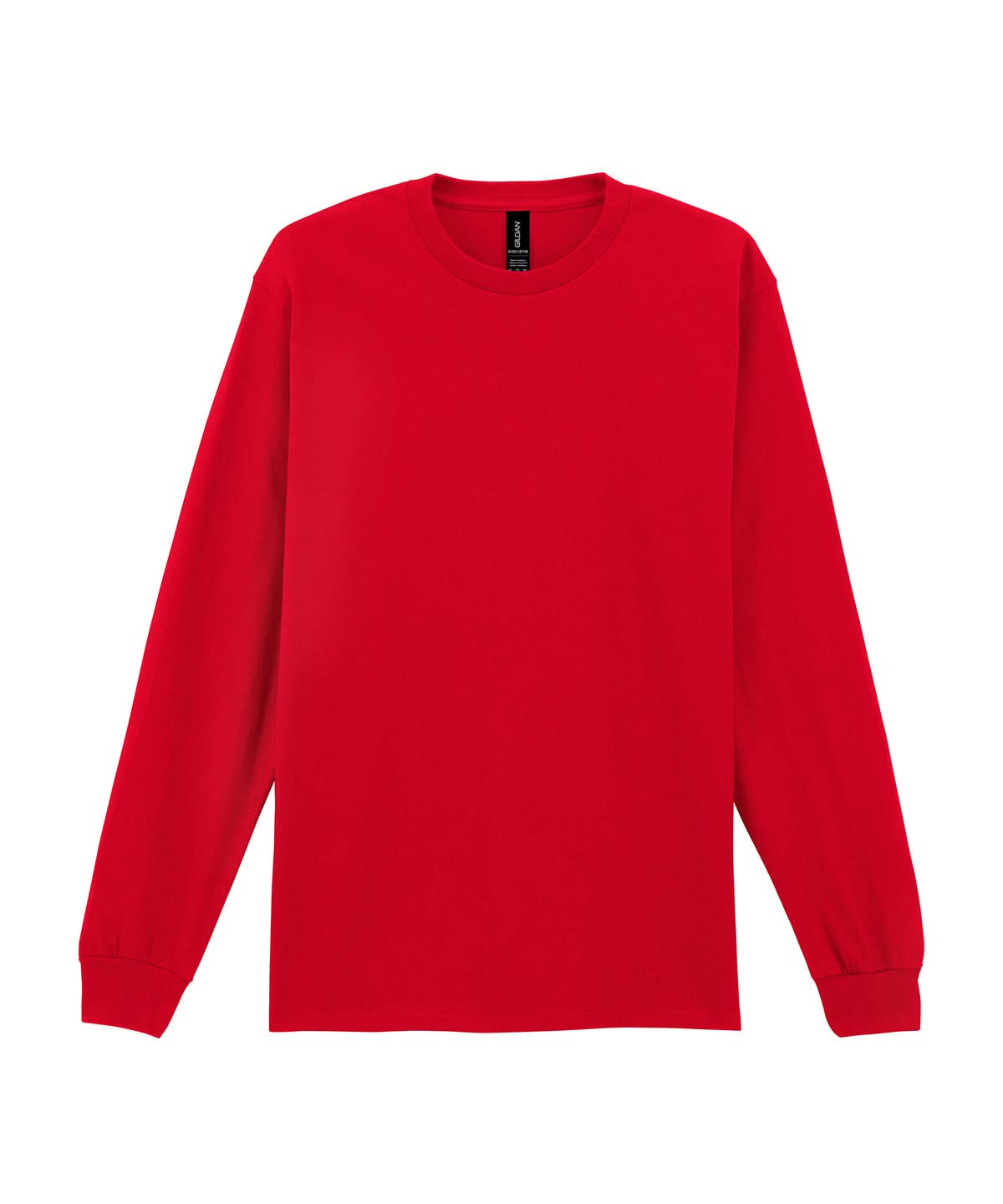 Gildan Ultra Cotton Adult Long Sleeve T Shirt Red 2400 - Red - Customisable T-Shirts