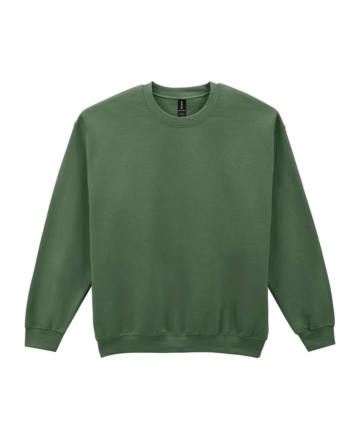 Gildan Heavy Blend Adult Crew Neck Sweatshirt Military Green GD056 - Military Green - Customisable Sweatshirts