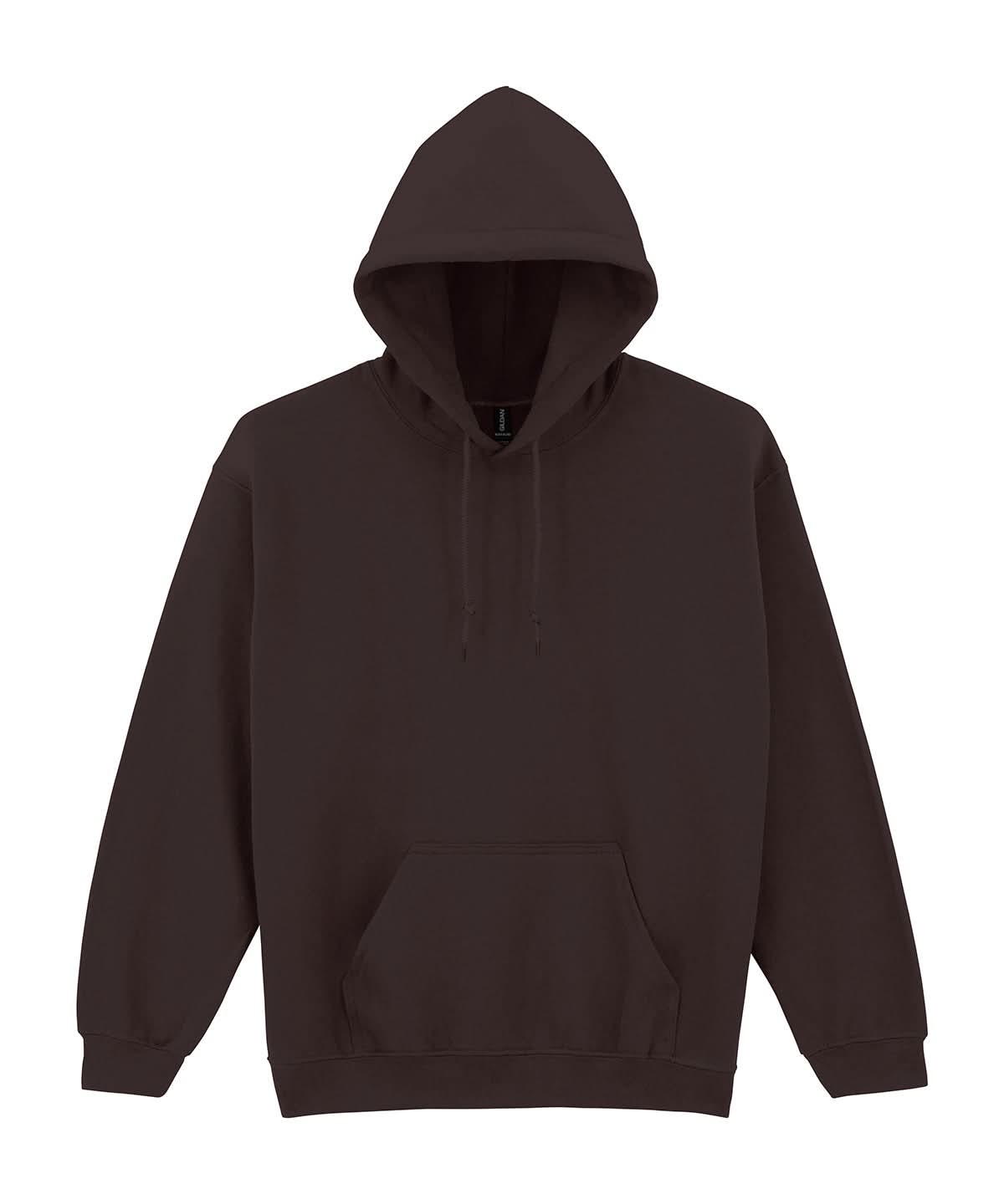 Gildan Heavy Blend Hooded Sweatshirt Dark Chocolate GD057 - Dark Chocolate - Customisable Sweatshirts