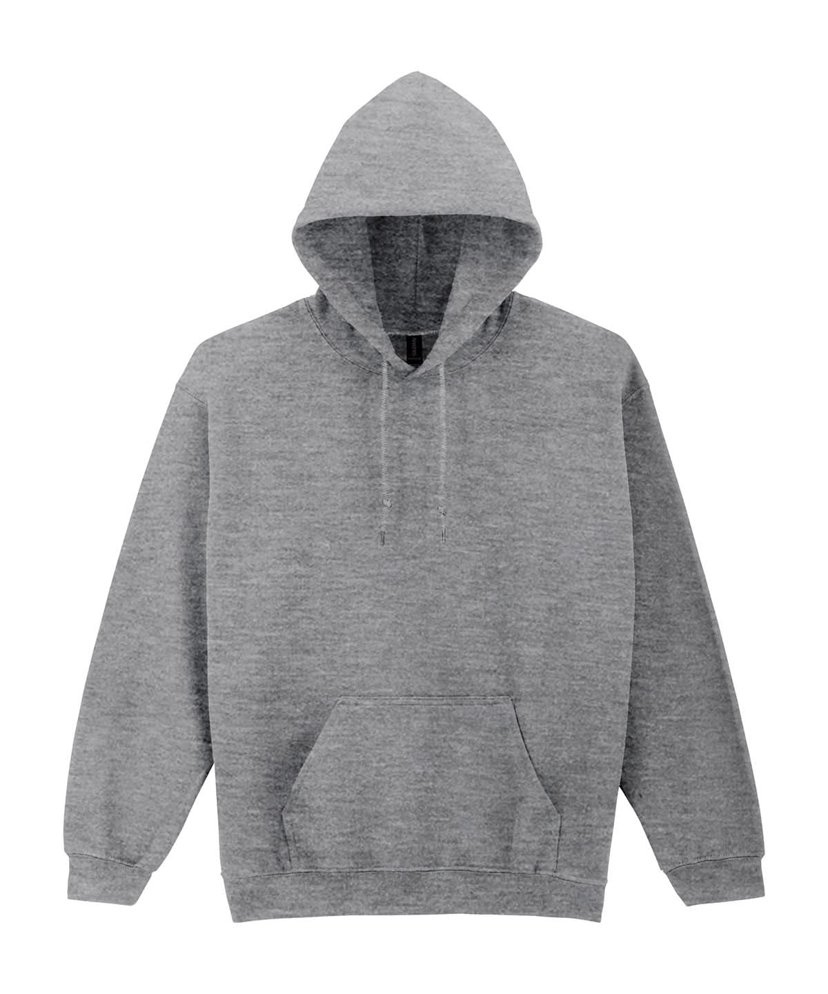 Gildan Heavy Blend Hooded Sweatshirt Graphite Heather GD057 - Graphite Heather - Customisable Sweatshirts