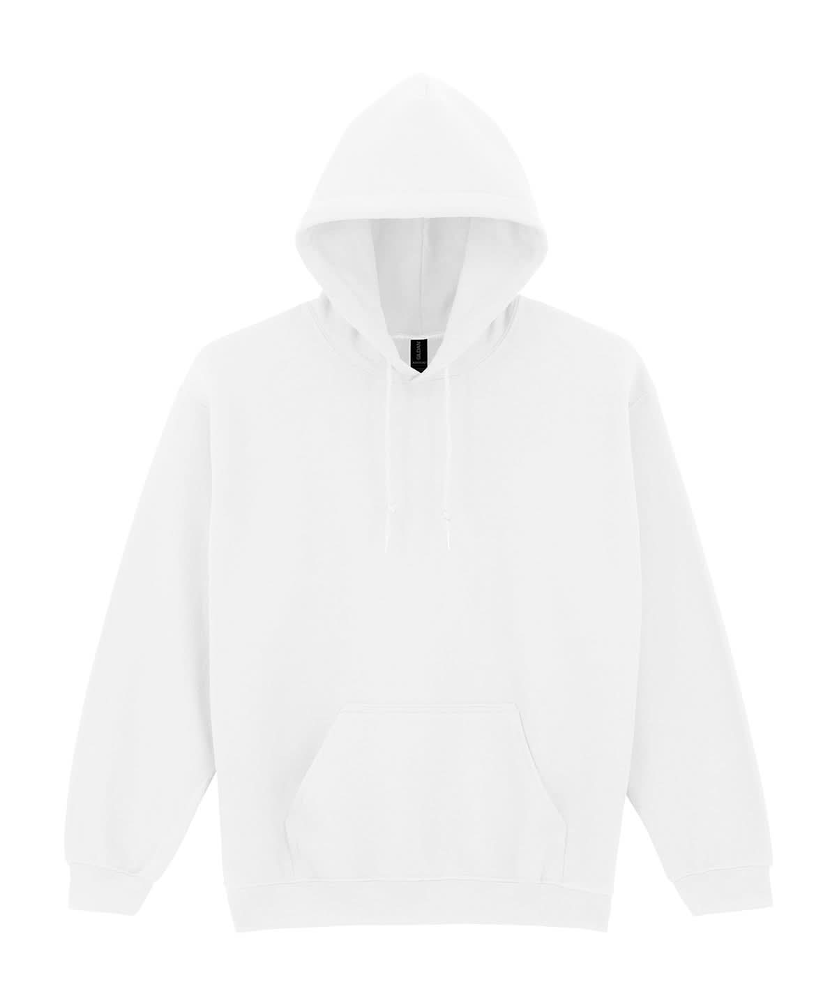 Gildan Heavy Blend Hooded Sweatshirt White GD057 - White - Customisable Sweatshirts