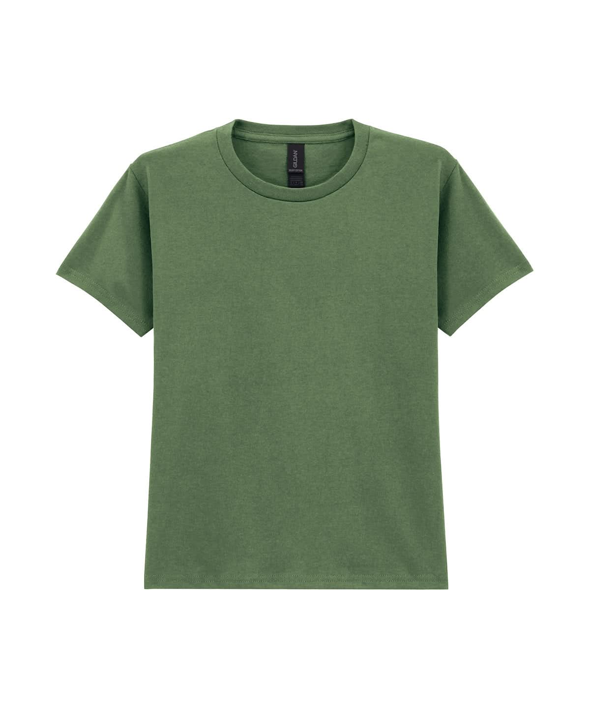 Gildan Heavy Cotton Youth T Shirt Military Green GD05B - Military Green - Customisable T-Shirts