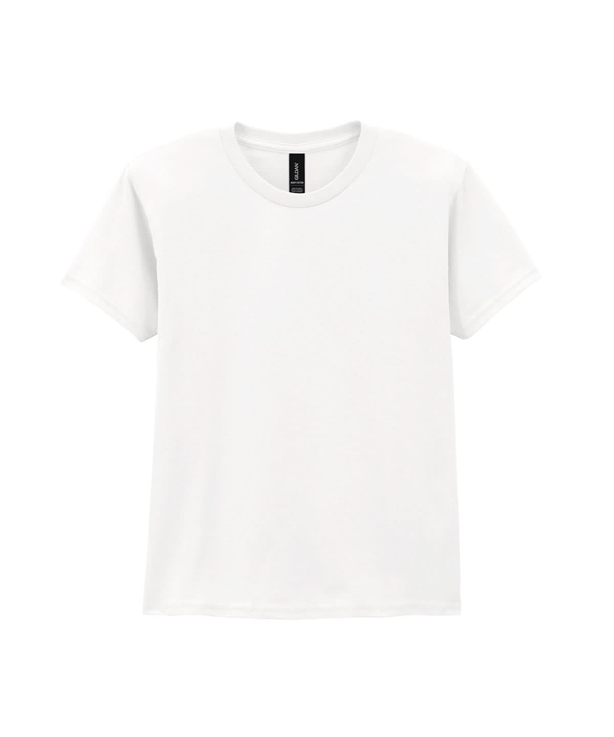 Gildan Heavy Cotton Youth T Shirt White GD05B - White - Customisable T-Shirts