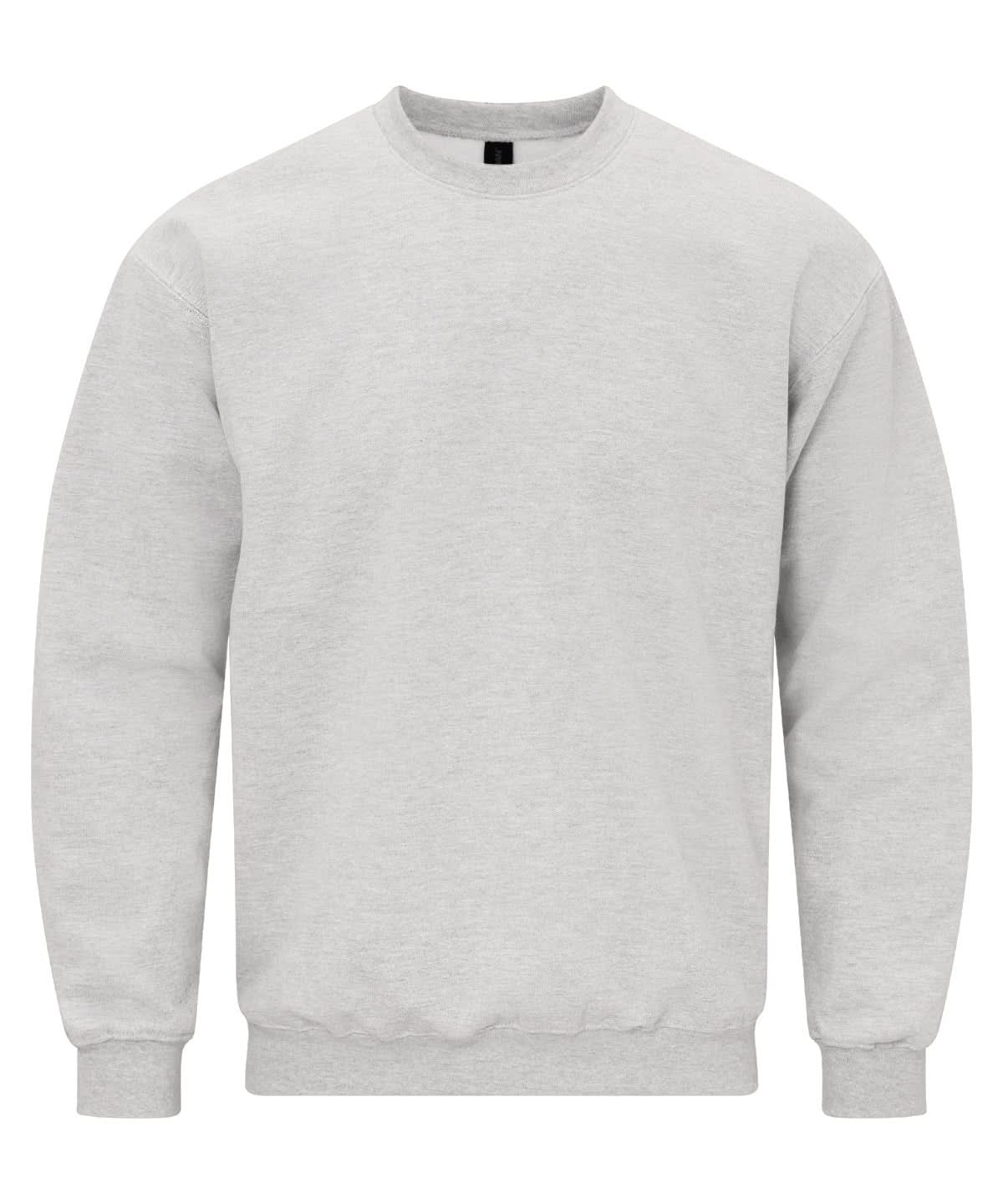 Gildan Softstyle Midweight Fleece Adult Crew Neck Ash Grey GD066 - Ash Grey - Customisable Sweatshirts