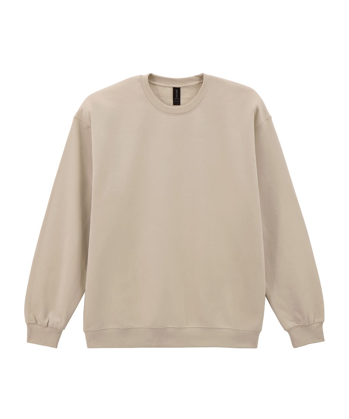 Gildan Softstyle Midweight Fleece Adult Crew Neck Sand GD066 - Sand - Customisable Sweatshirts