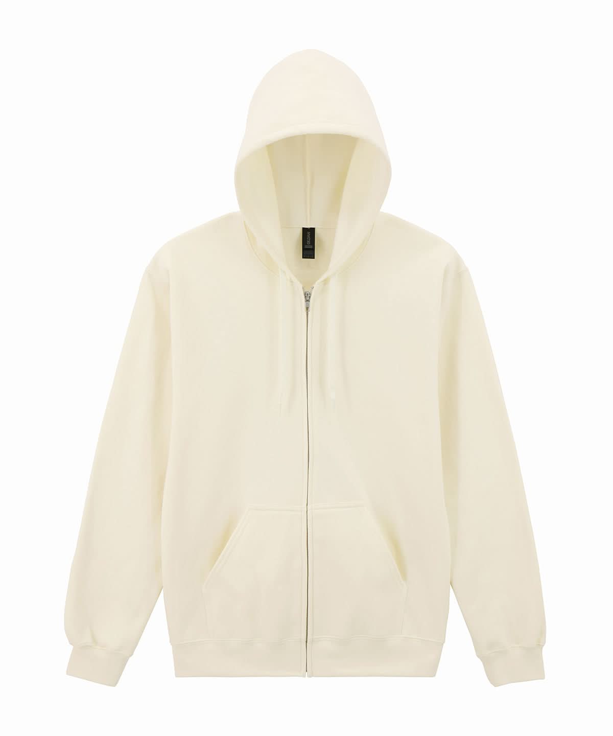 Gildan Softstyle Midweight Fleece Adult Full Zip Hooded sweatshirt GD068 - Off White - Customisable Sweatshirts
