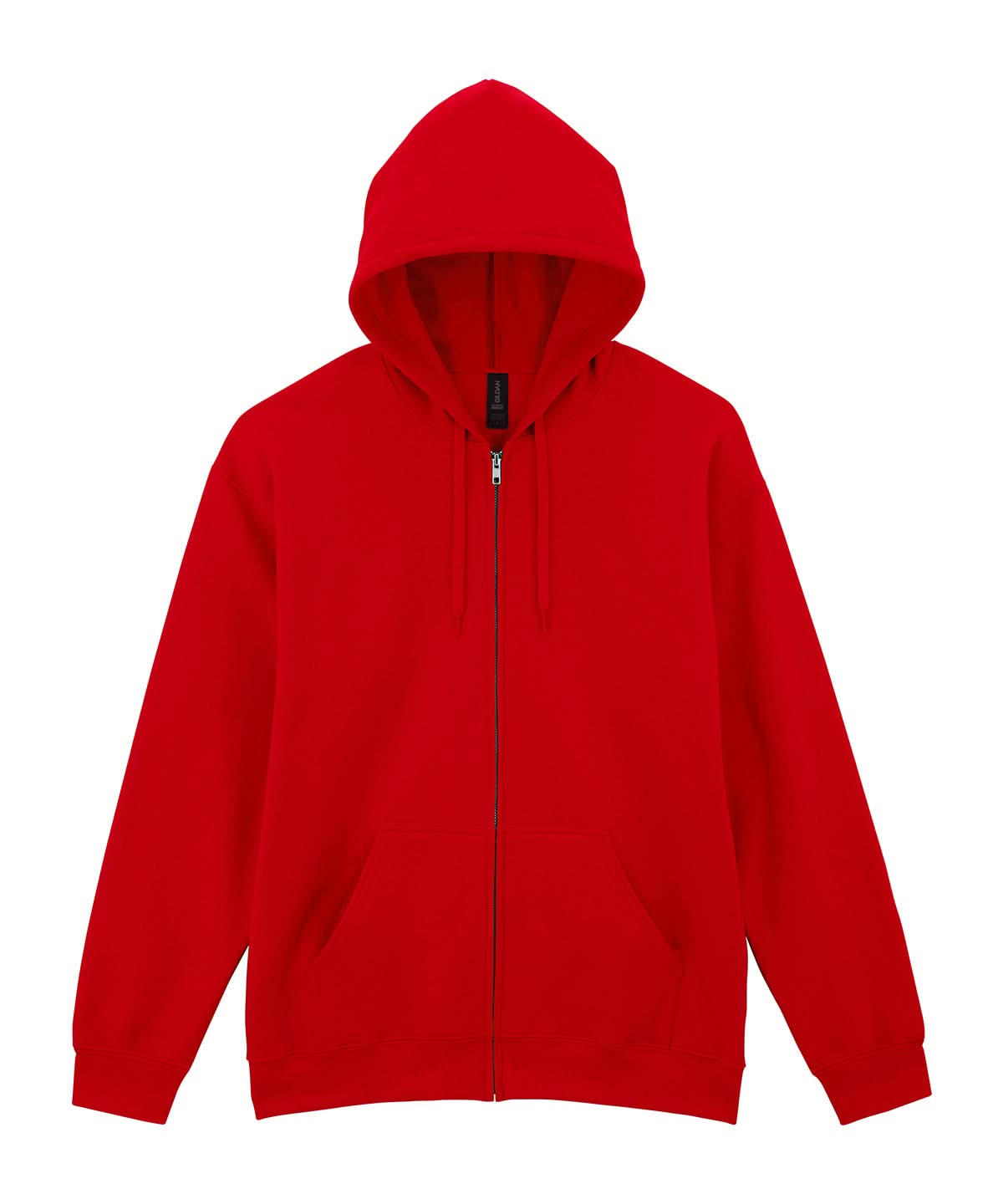 Gildan Softstyle Midweight Fleece Adult Full Zip Hooded sweatshirt GD068 - Red - Customisable Sweatshirts