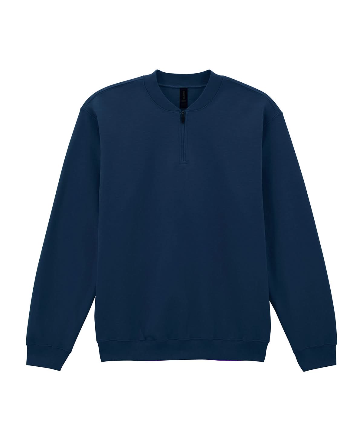 Gildan Softstyle Midweight Adult Fleece 14 Zip Sweatshirt GD069 - Navy - Customisable Sweatshirts